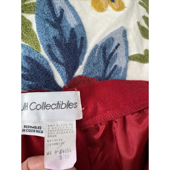 Vintage 60s Red Pencil Skirt 100% Virgin Wool Lined Women’s Size 10 Read / S - Picture 8 of 16